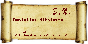 Danielisz Nikoletta névjegykártya